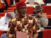 Senator Abaribe Stages Walk Out Of The Chamber, Red Caps Senators Open Fire On Dictator Akpabio And His Deputy