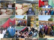 Senator Dr. Simon Mwadkwon Puts Smiles On The Faces Of Over 400 Citizens With Generous Rice Donation