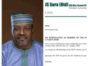 BREAKING NEWS: Former Plateau State Governorship Aspirant, John Sura (Rtd.), Resigns From The People’s Democratic Party (PDP).
