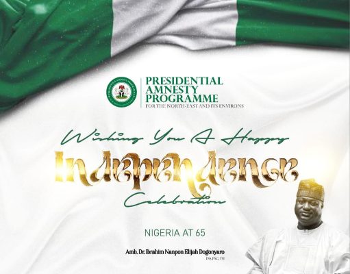 DG Nanpon Dogonyaro Applauds President’s Amnesty Success as Nigeria Marks 65 Years