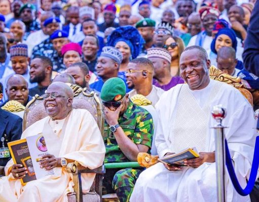 Tinubu Adopts APC National Chairman, Prof. Nentawe Yilwatda, as Son at Mother’s Funeral
