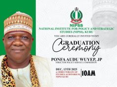TAPYA Celebrates Prince Ponfa Audu Wuyep on His Graduation from NIPSS, Kuru