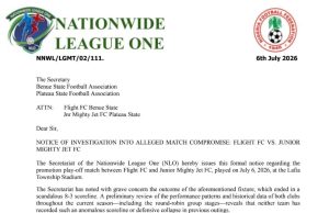 NLO Launches Match-Fixing Investigation Into 8–3 Playoff Win, 13 Years After Plateau’s 146-Goal Scandal